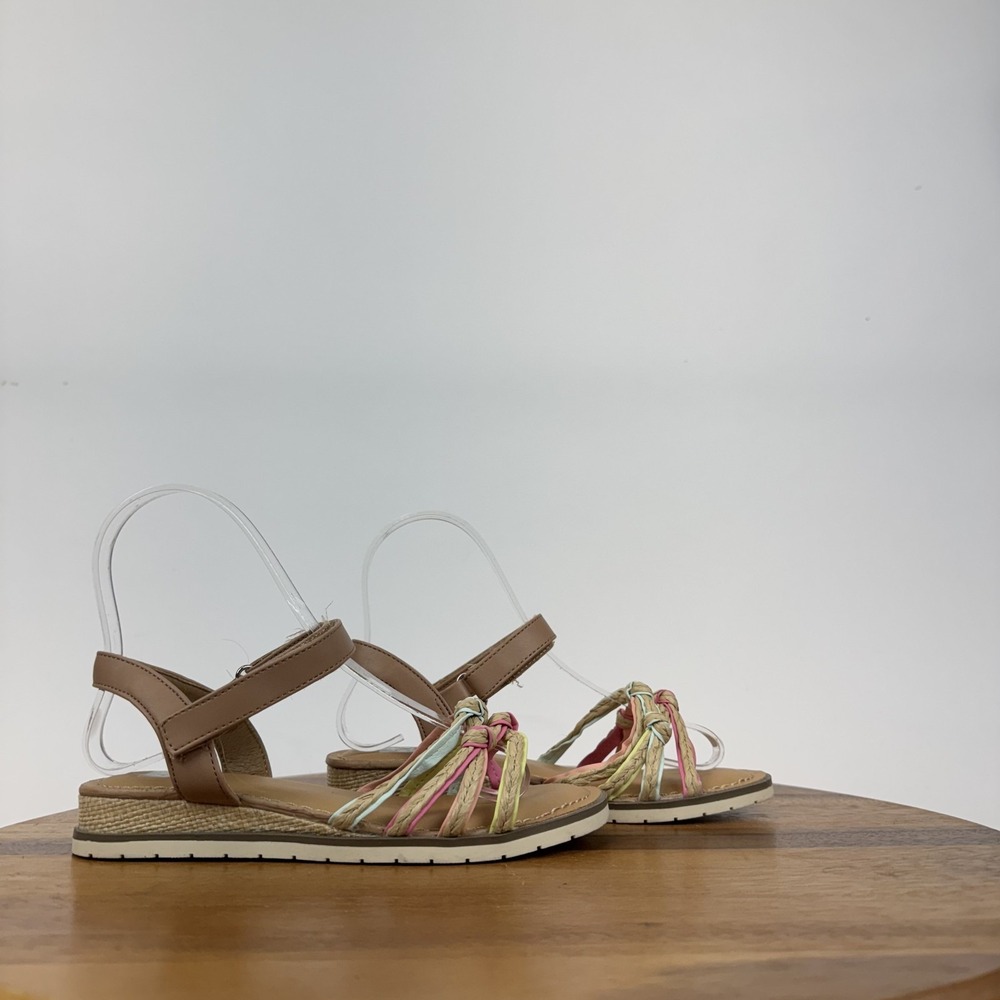 New NWOB Girls DV Dolce Vita Dublyn Strappy Mini Wedge Braided Sandals Size 2 Y